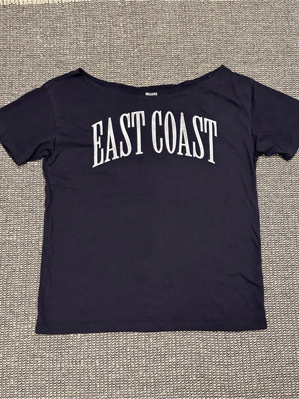 Hollister Navy Blue "East Coast" Graphic Tee